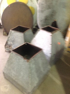 Square Galvanized Metal Lamp Shade