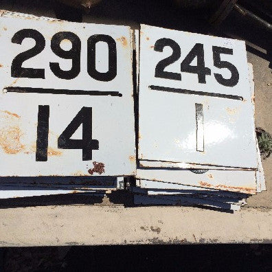 Railroad Marker Signs