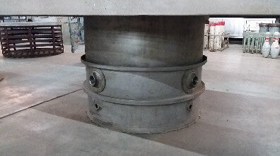 Steel Table Base (Repurposed Aircraft Engine Piece)
