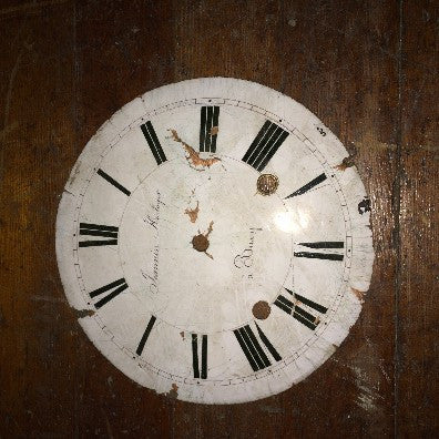 Antique French Porcelain Clock Face
