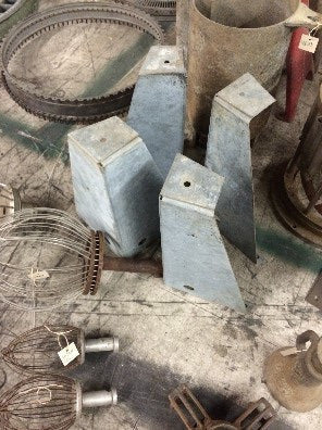 Set of 4 Industrial Metal Legs