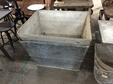 French Galvanized Planter