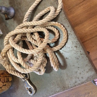 Rope with brass clasp