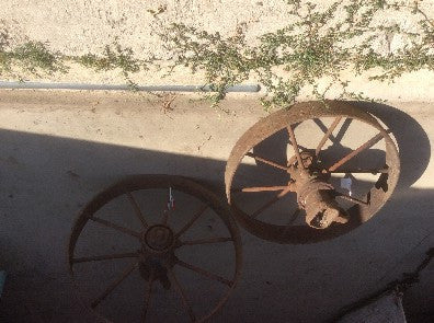 Wheels, iron (Pair) 3' diam