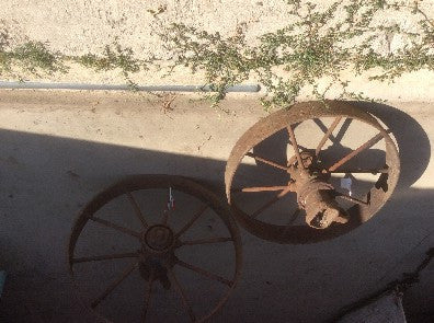 Wheels, iron (Pair) 3' diam