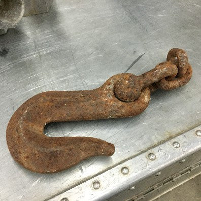 Hook, iron with small chain