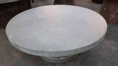 60" Round Concrete Table Top Gray