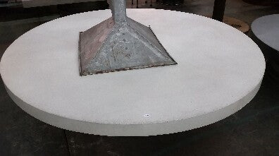 72" Round Cream Concrete Table Top