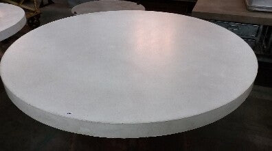 60" Custom Order Round Cream Concrete Table Top