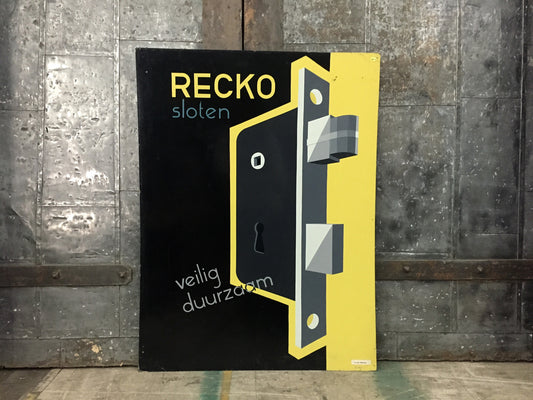 Dutch Advertising Sign, "Recko"