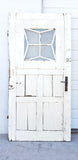 Antique Painted Diamond Lite Single Wood Door