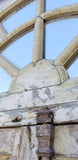 34 Pane Repurposed Rectangle Mirror with Arched Panes
