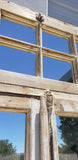 28 Pane Repurposed Wood Mirrored Rectangle Windows