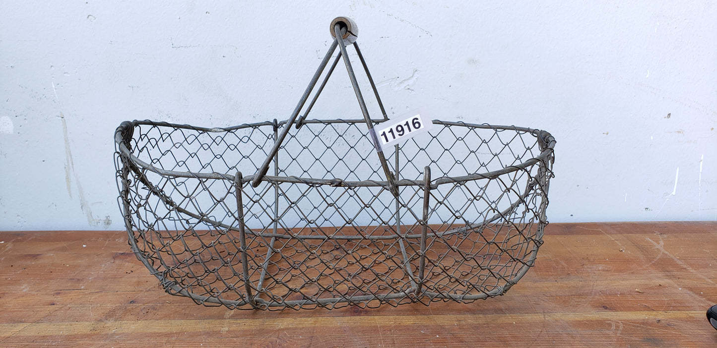 Small French Wire Gathering Basket