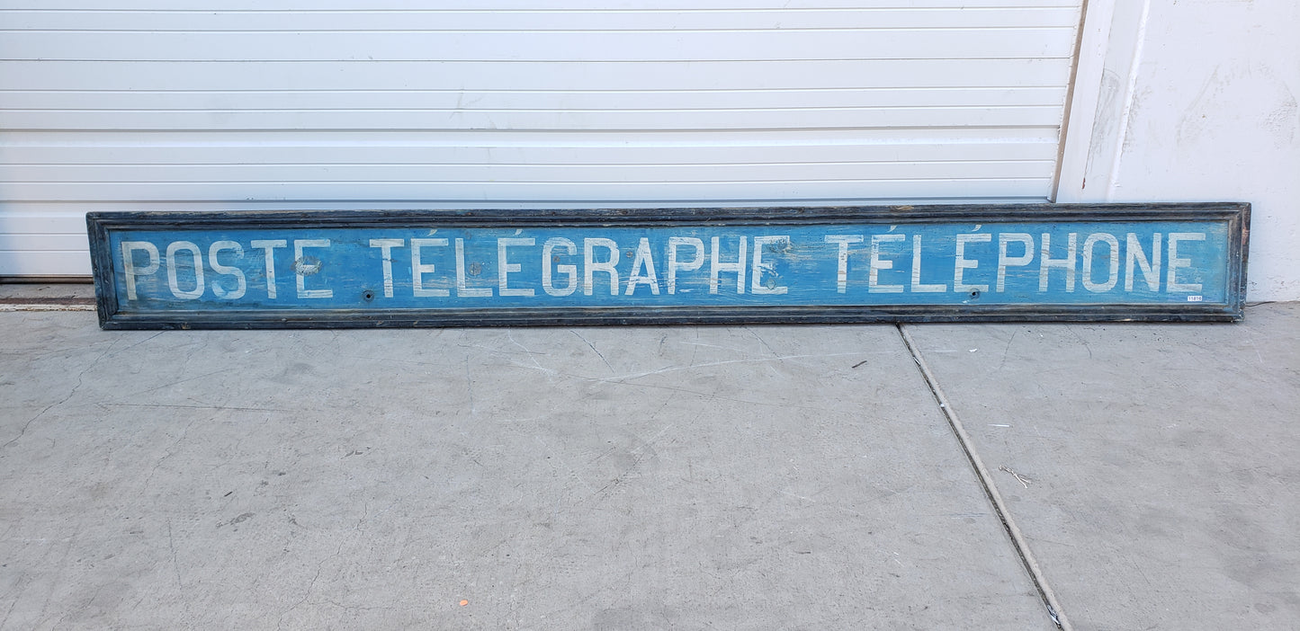 French Poste Telegraphe Telephone Sign