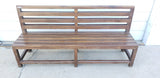 Slatted Wooden Bench
