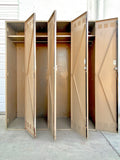 Set of 4 Brown Lockers