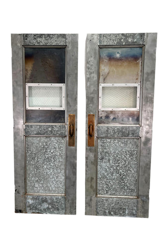 Pair of Industrial Metal Doors