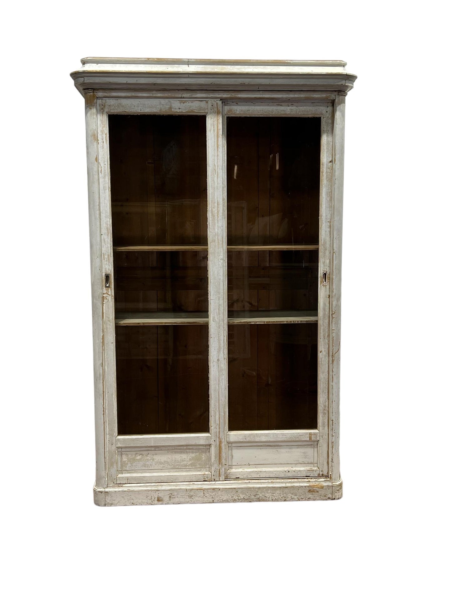 19th C. French Painted Store Display Cupboard