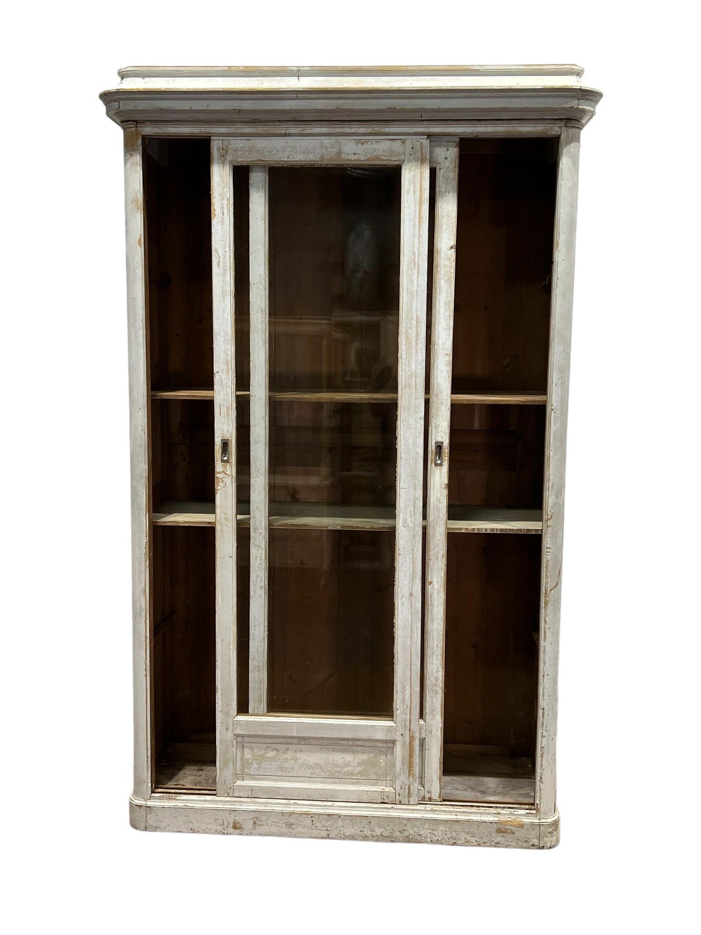 19th C. French Painted Store Display Cupboard