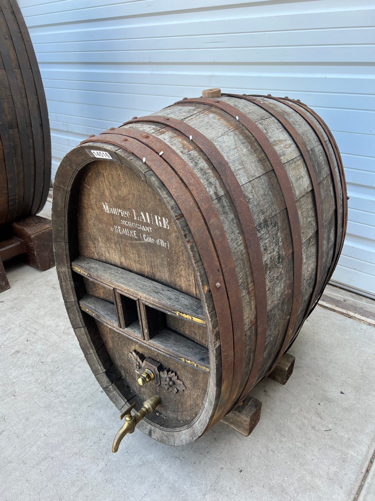 French Wine Barrel on Stand