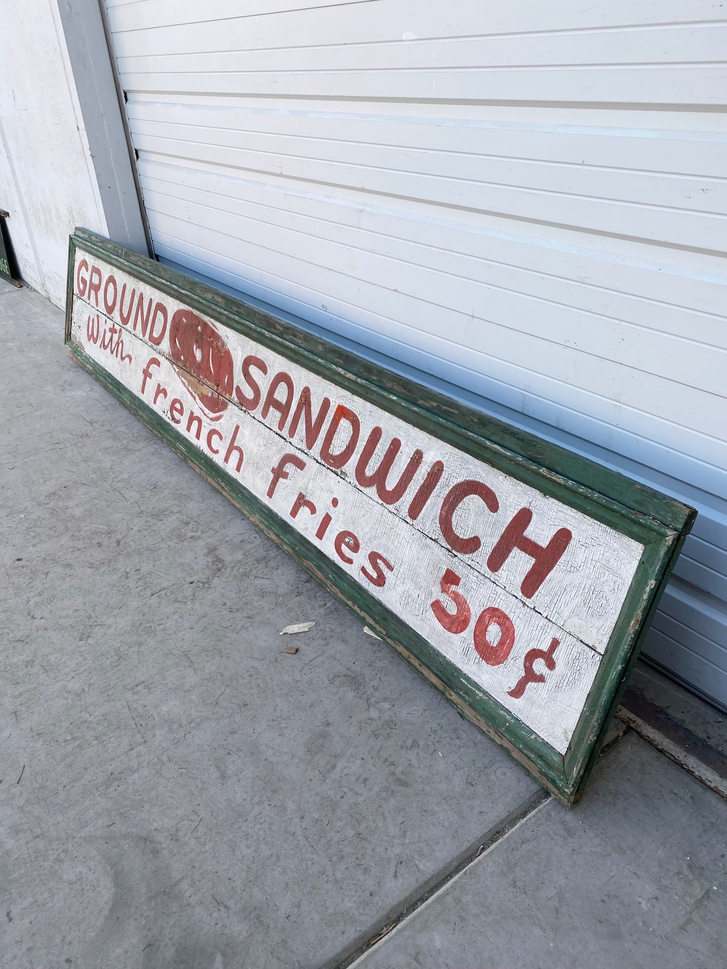 Ground Steak Sandwich Sign