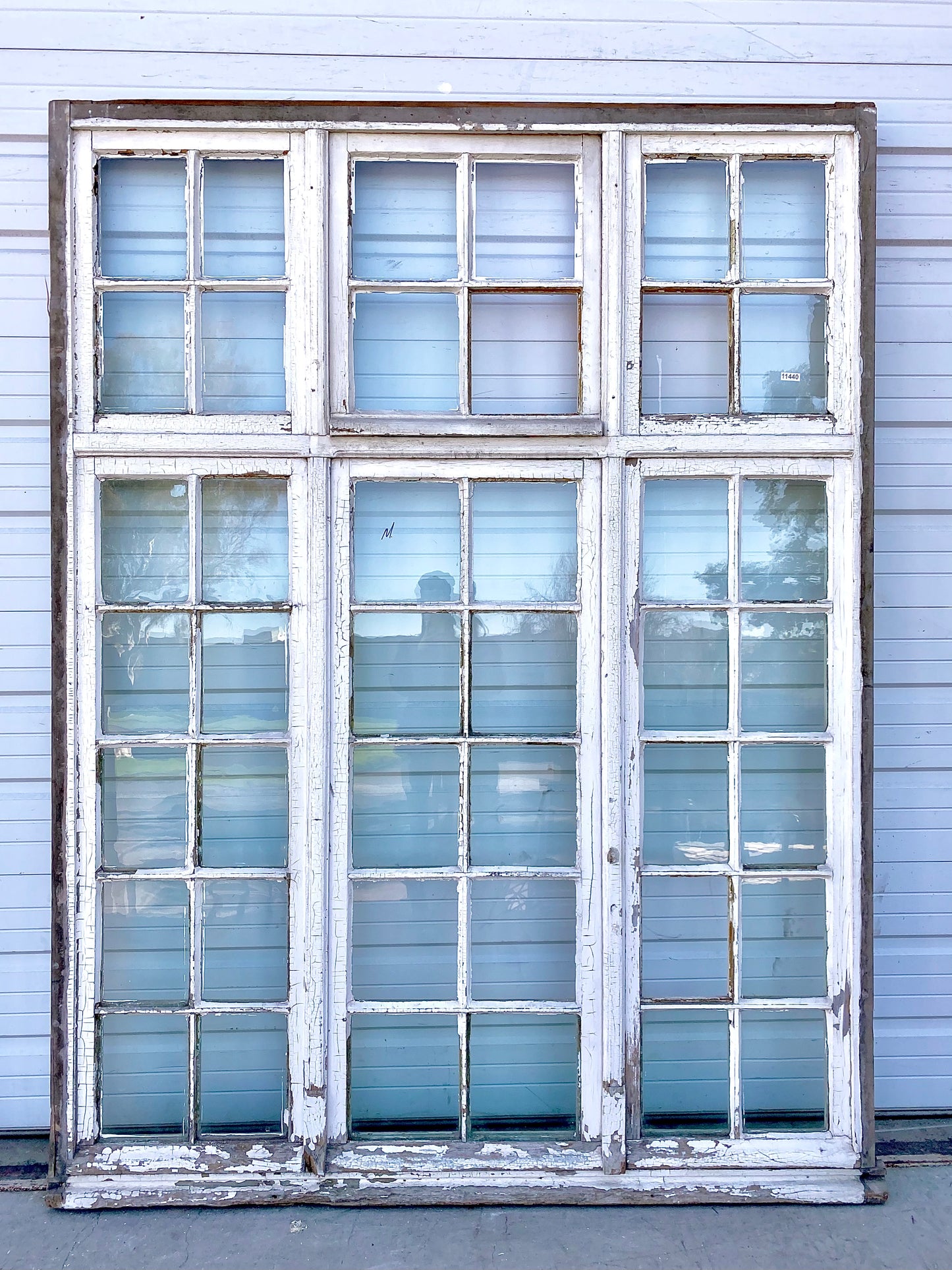 Rectangle 42 Pane White Wood Window