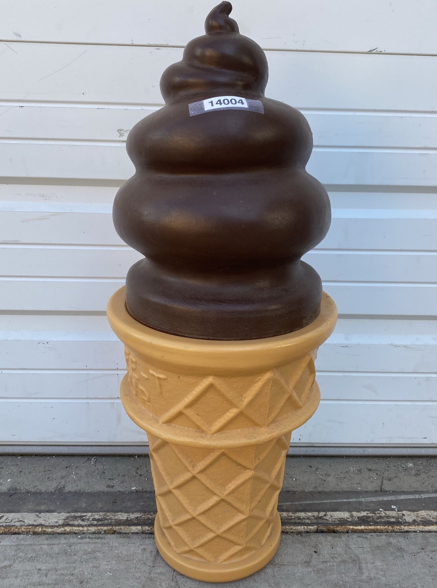 Chocolate Ice Cream Cone Restaurant 3D Sign