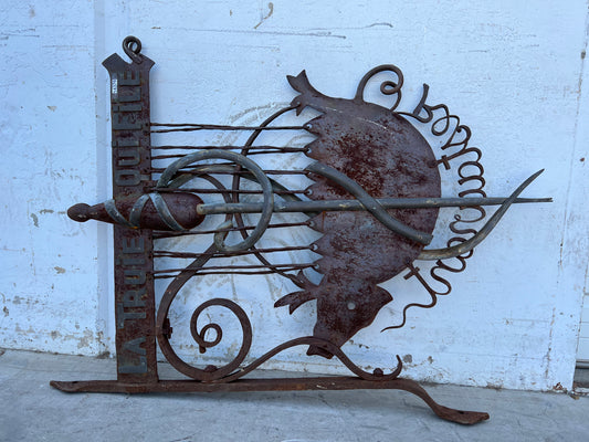 Antique Iron Sign