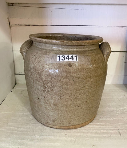 Large Antique French Confit Pot