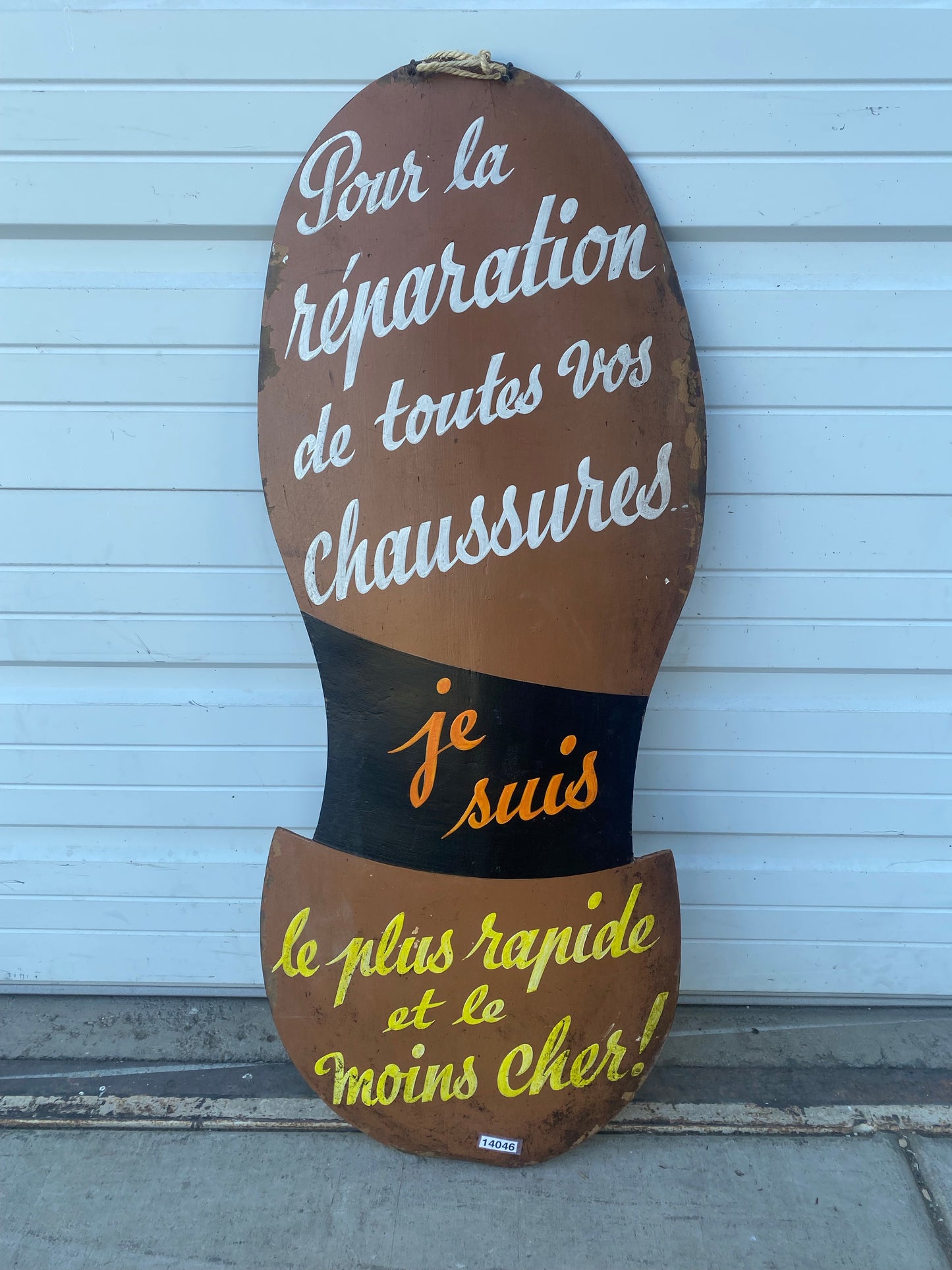 French Shoe Repair Sign
