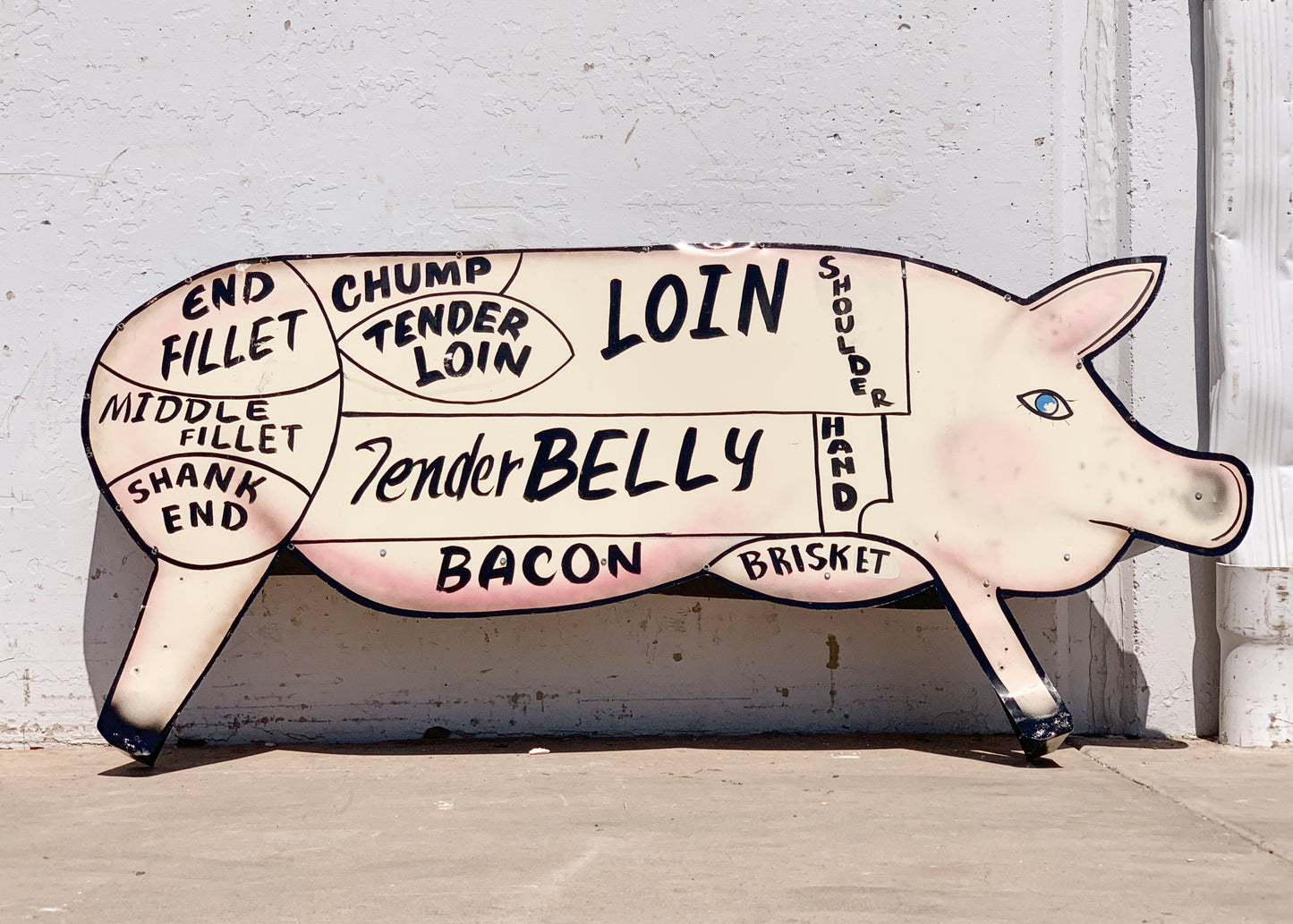 Metal Pig Sign