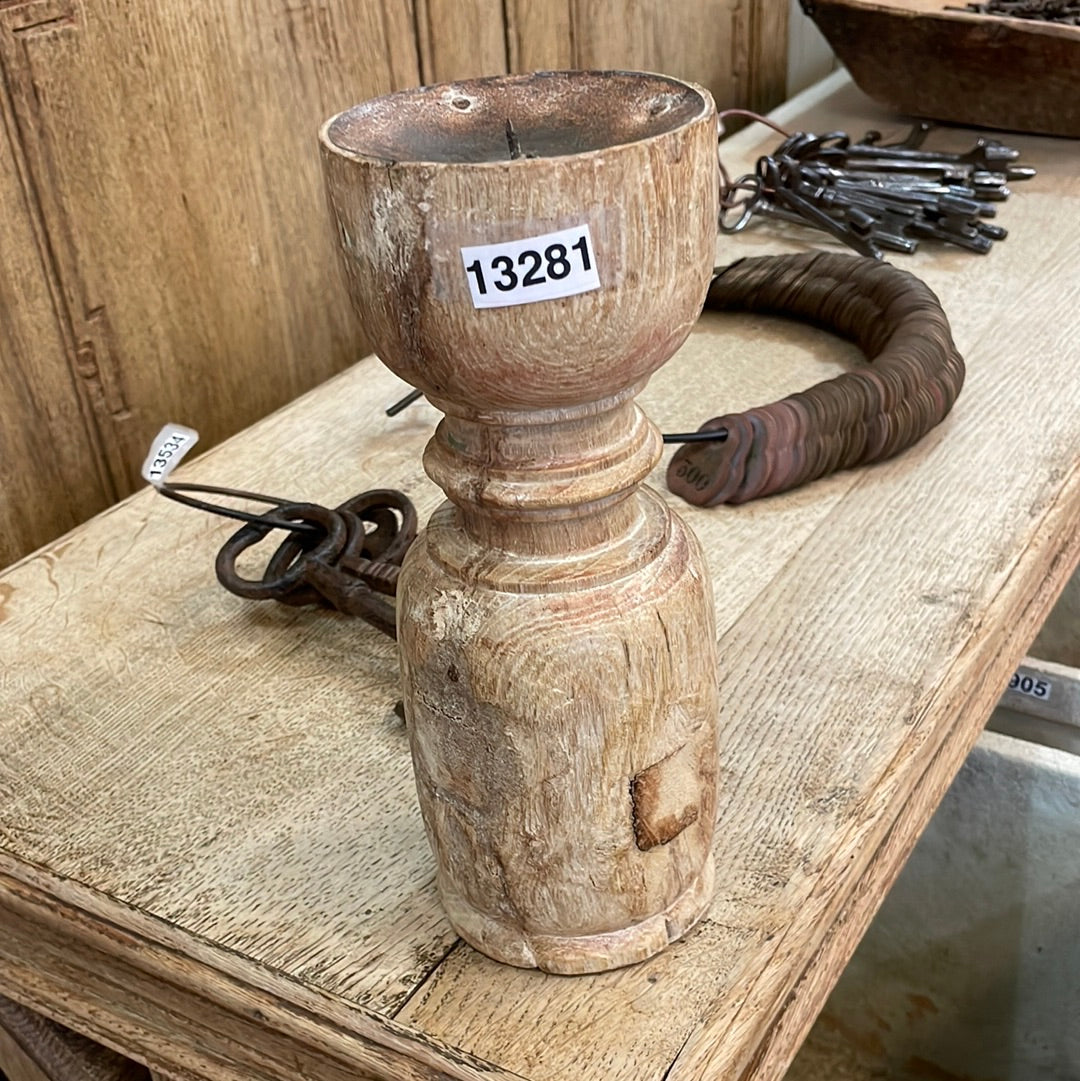 Small Wooden Candle Stand