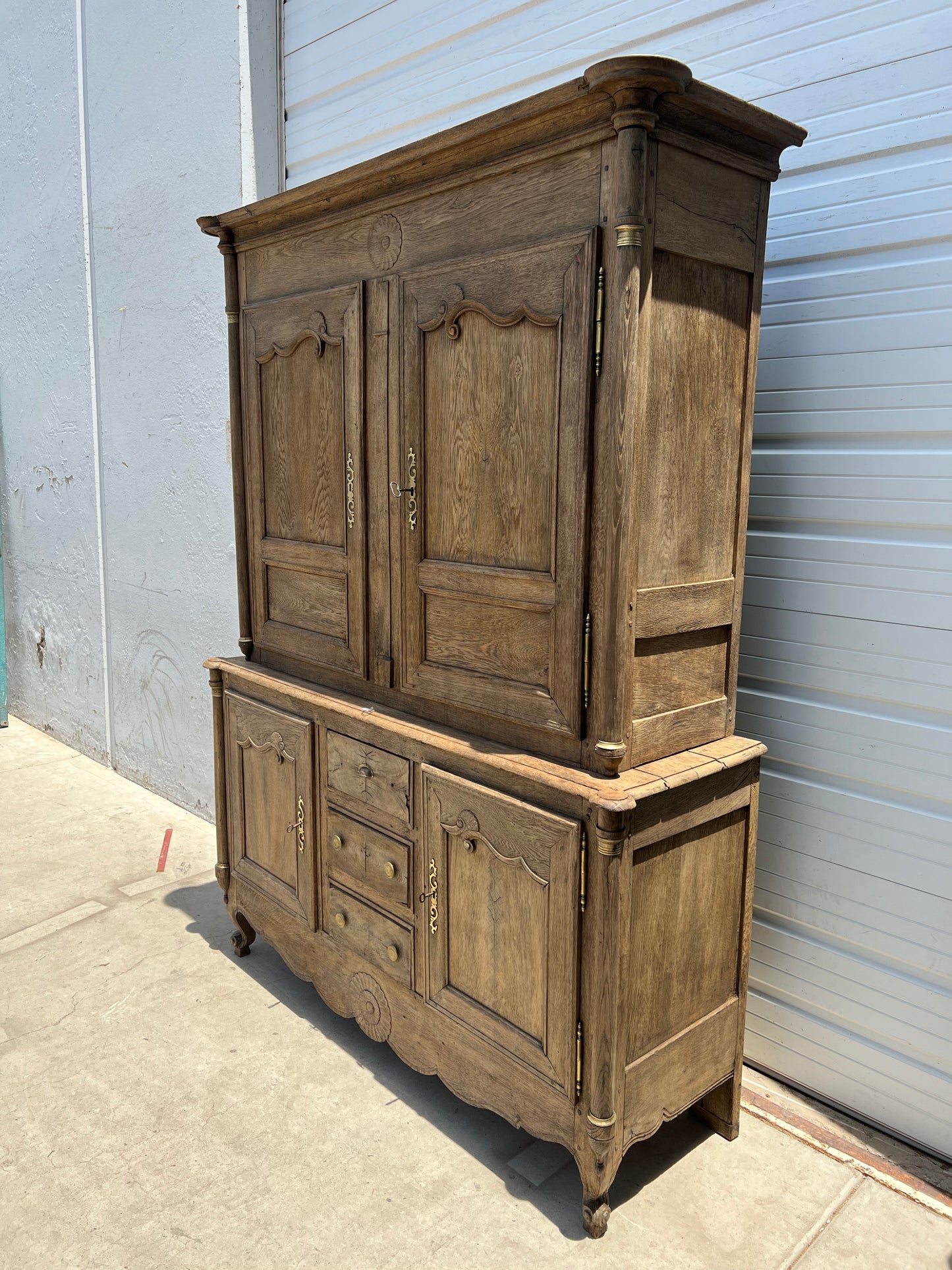French Antique Cabinet / Hutch, c.1850 Lorraine Region of France