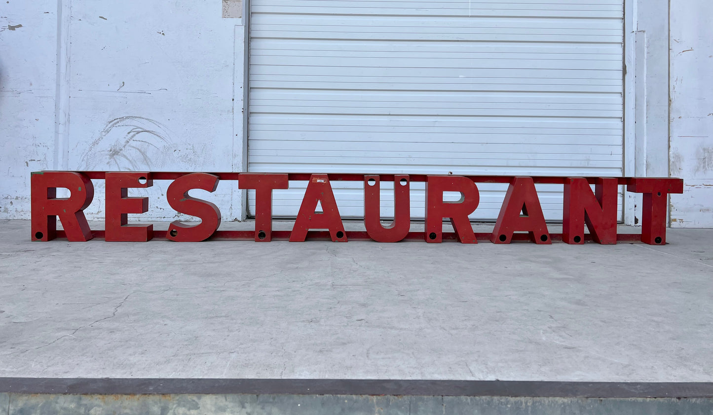 Red Restaurant Sign