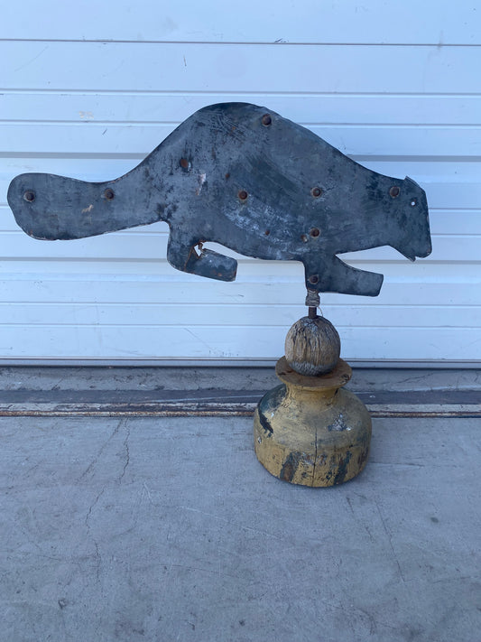 Metal Beaver Weathervane