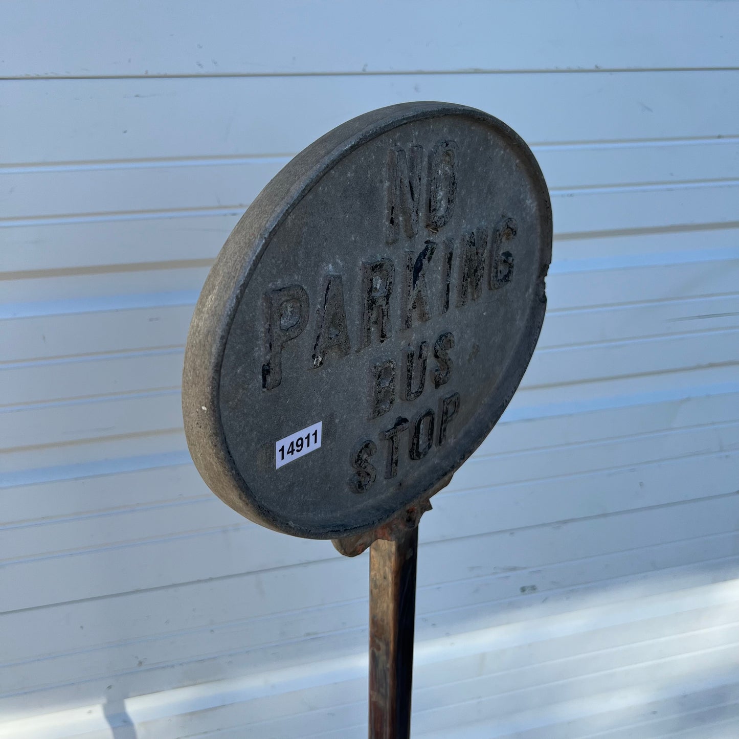 Aluminum Double Sided Metal No Parking, Bus Stop Sign