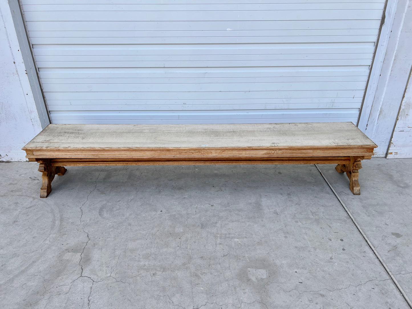Bleached Neogothic Bench