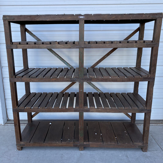 Wood Rack with 4 Shelves