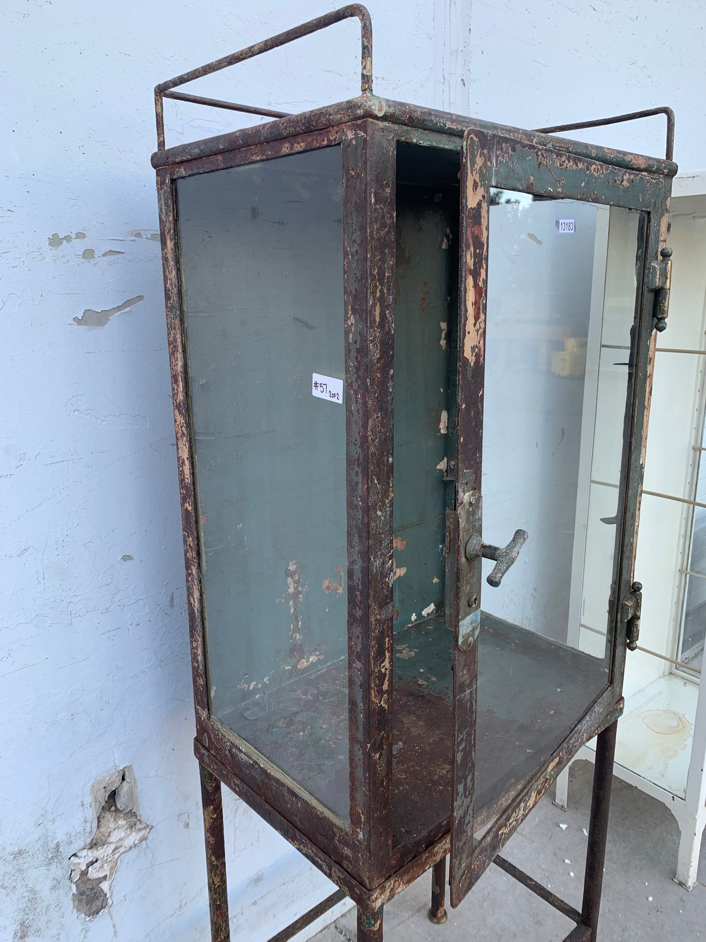 Iron Display Cabinet with 3 Shelves