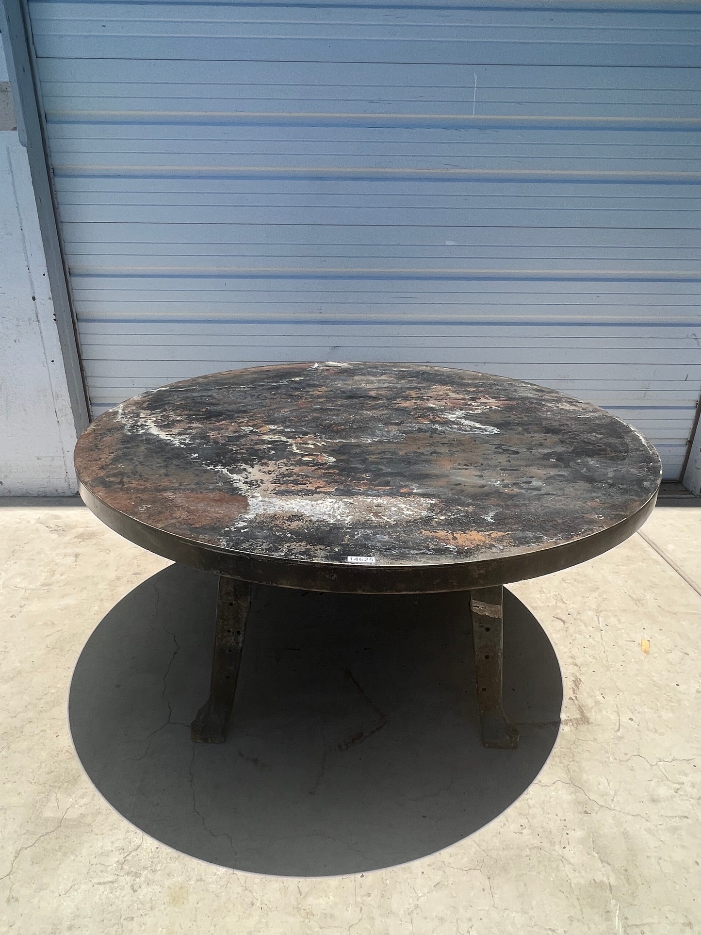 Round Steel Dining Table