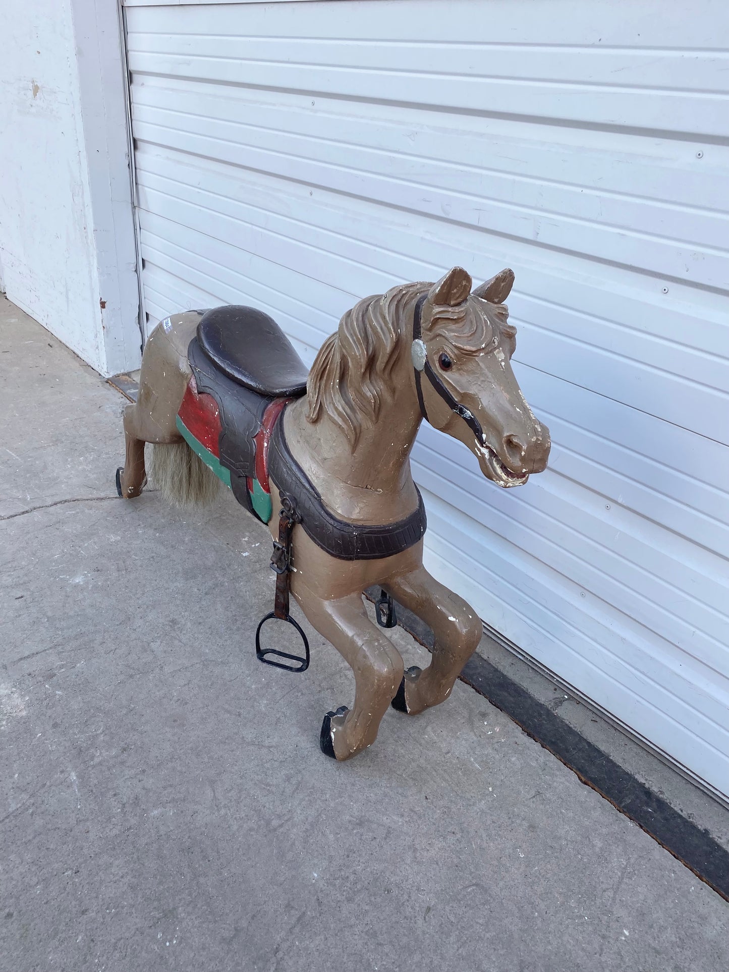 French Wood Carousel Horse