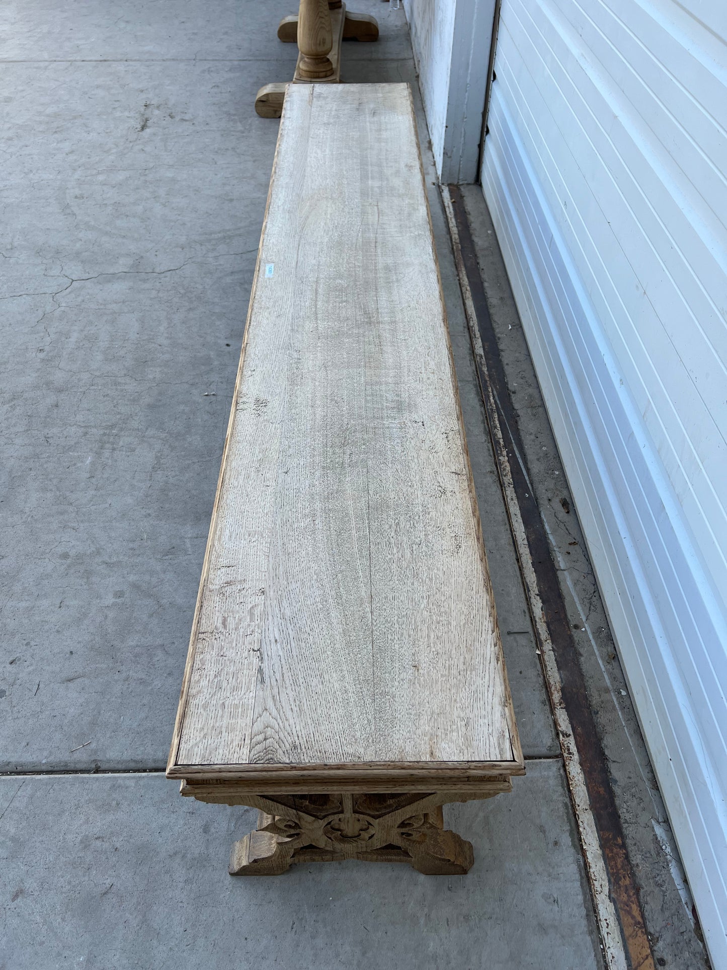 Bleached Neogothic Bench