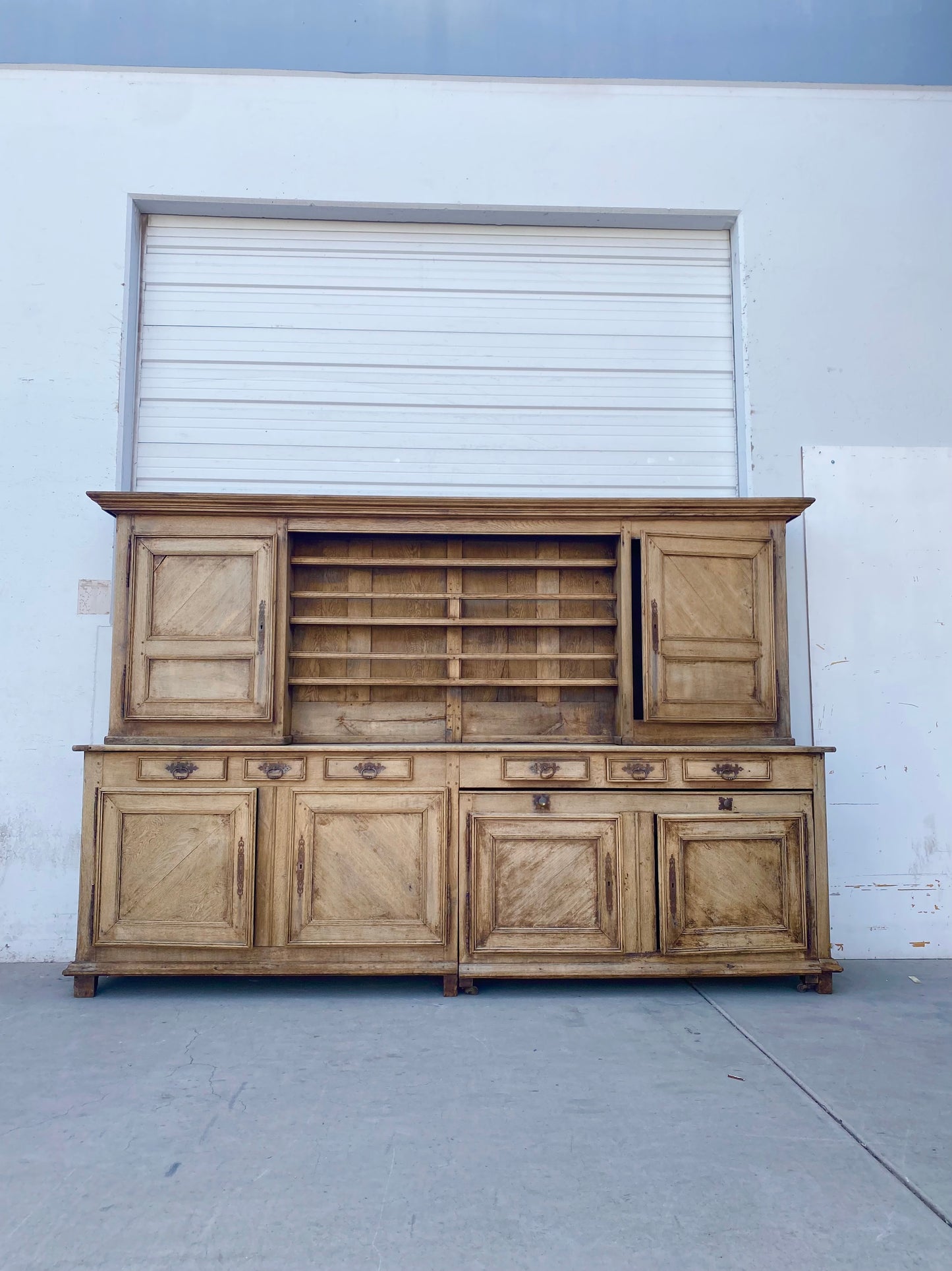 Bleached French Antique Hutch