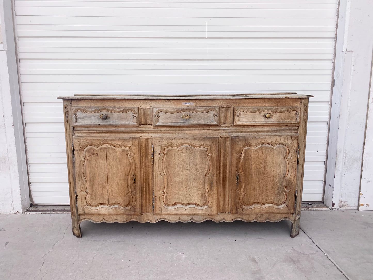 Antique Bleached French Sideboard