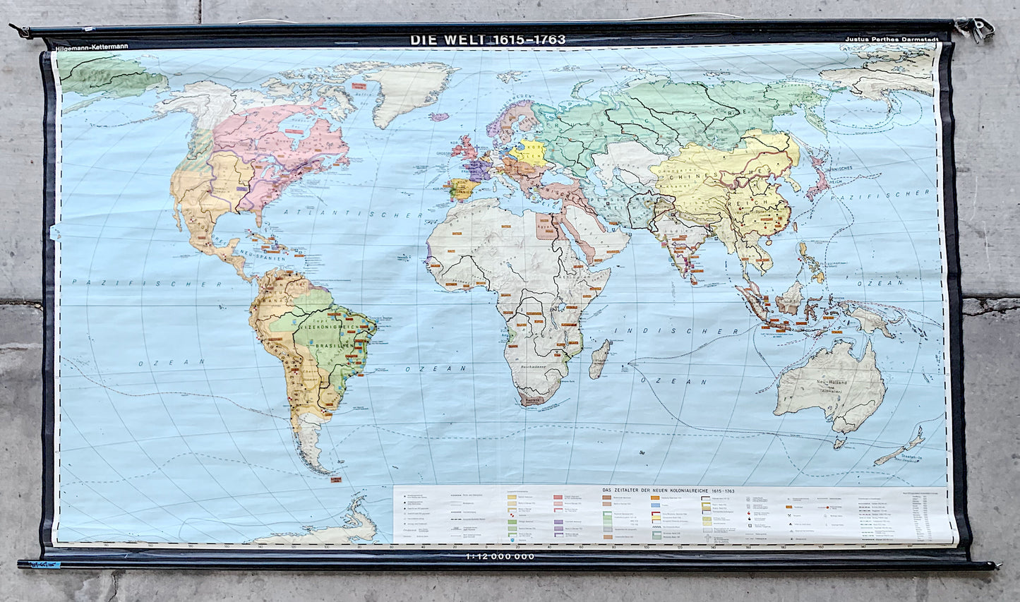 The World 1615-1763 School Map