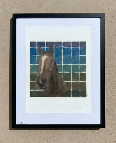 Casey McKee Framed Horse Painting/Art