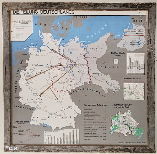 Division of Germany in WWII School Map