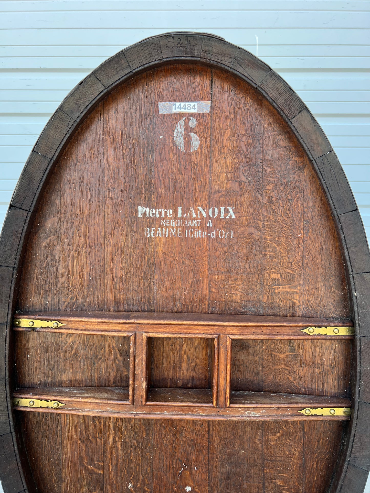 French Pierre Lanoix Wine Barrel on Stand