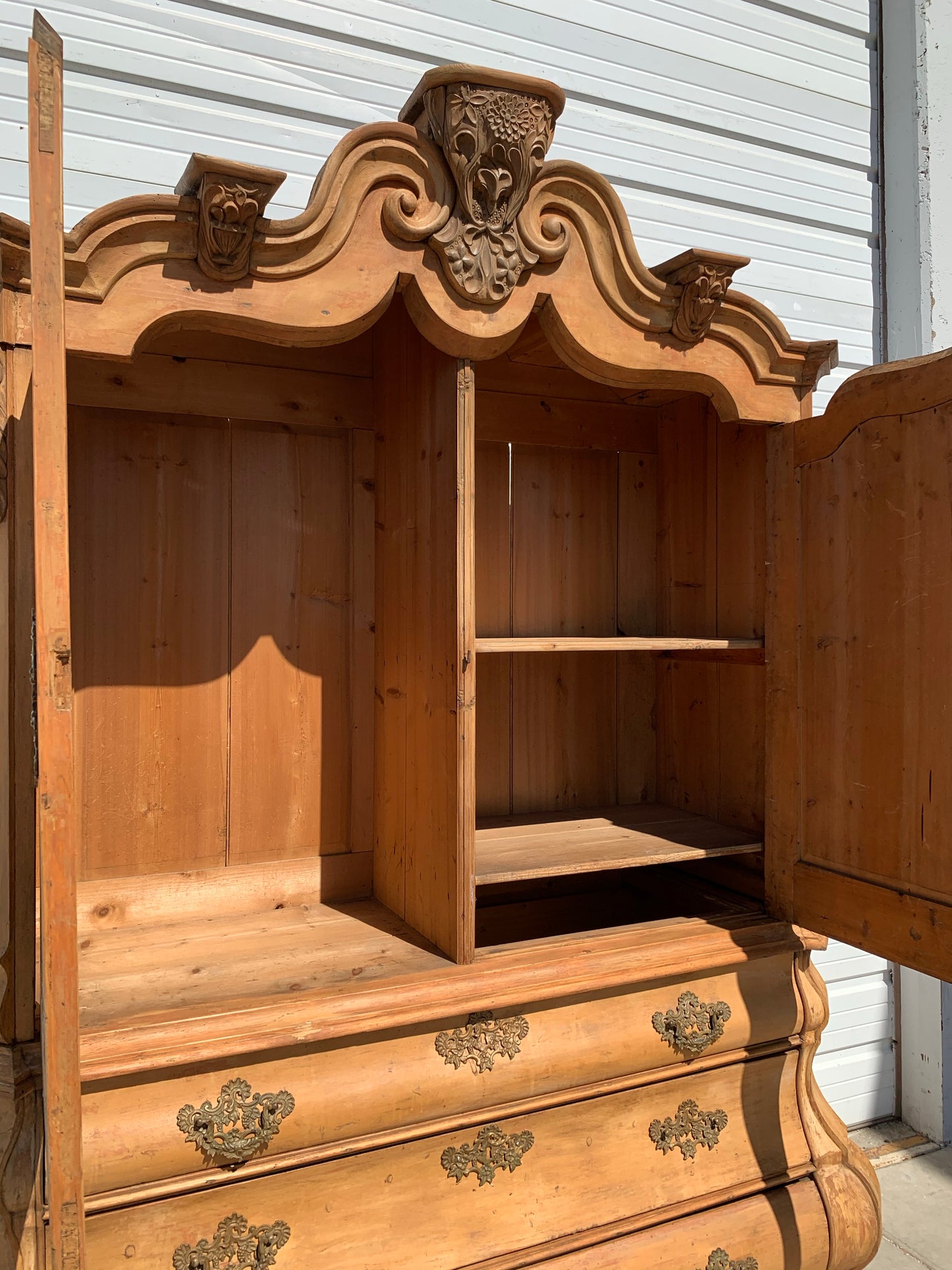 Antique Dutch 3 Drawer Wooden Cabinet